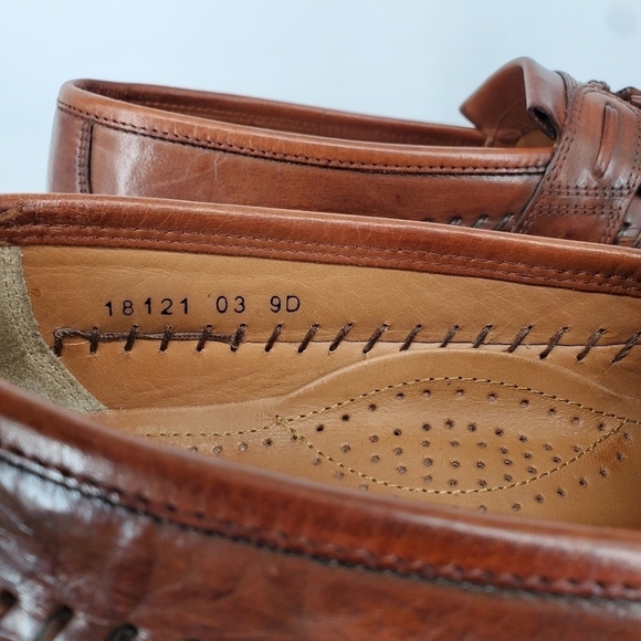 Florsheim Men PISA Moc Toe Tassel Loafers Size 9D Shoes Cognac - Picture 5 of 12